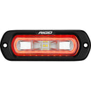 RIGID Industries SR-L Series Marine Spreader Light - Black Flush Mount - White Light w/Red Halo [52202] - Mealey Marine