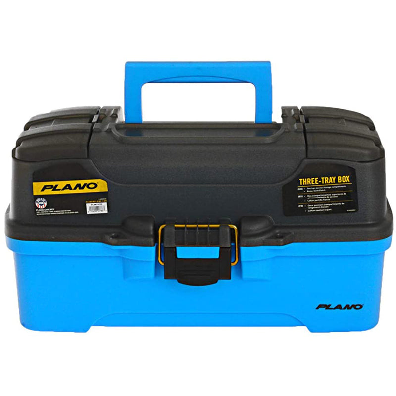 Plano 3-Tray Tackle Box w/Dual Top Access - Smoke  Bright Blue [PLAMT6231] - Mealey Marine