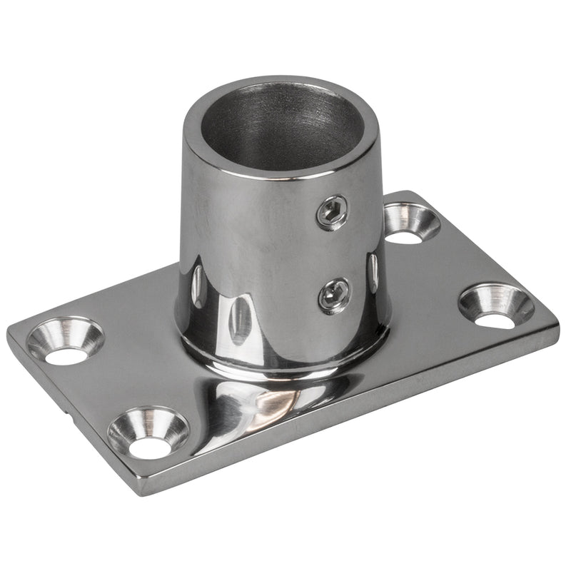 Sea-Dog Rail Base Fitting Rectangular Base 90 - 316 Stainless Steel - 1-11/16" x 3" - 7/8" O.D. [281900-1] - Mealey Marine