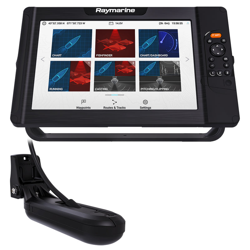 Raymarine Element 12 HV Combo w/HV-100 Transom Mount Transducer  Lighthouse North America Chart [E70536-05-102] - Mealey Marine