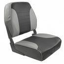 Springfield Economy Multi-Color Folding Seat - Grey/Charcoal [1040653] - Mealey Marine