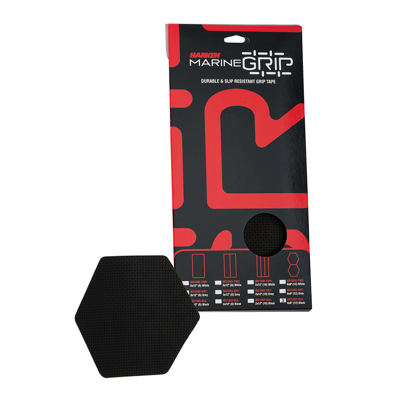 Harken Marine Grip Tape - Honeycomb - Black - 12 Pieces [MG10HC-BLK] - Mealey Marine