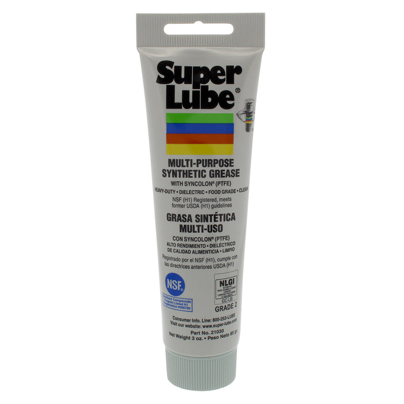 Super Lube Multi-Purpose Synthetic Grease w/Syncolon (PTFE) - .3oz Tube [21030] - Mealey Marine