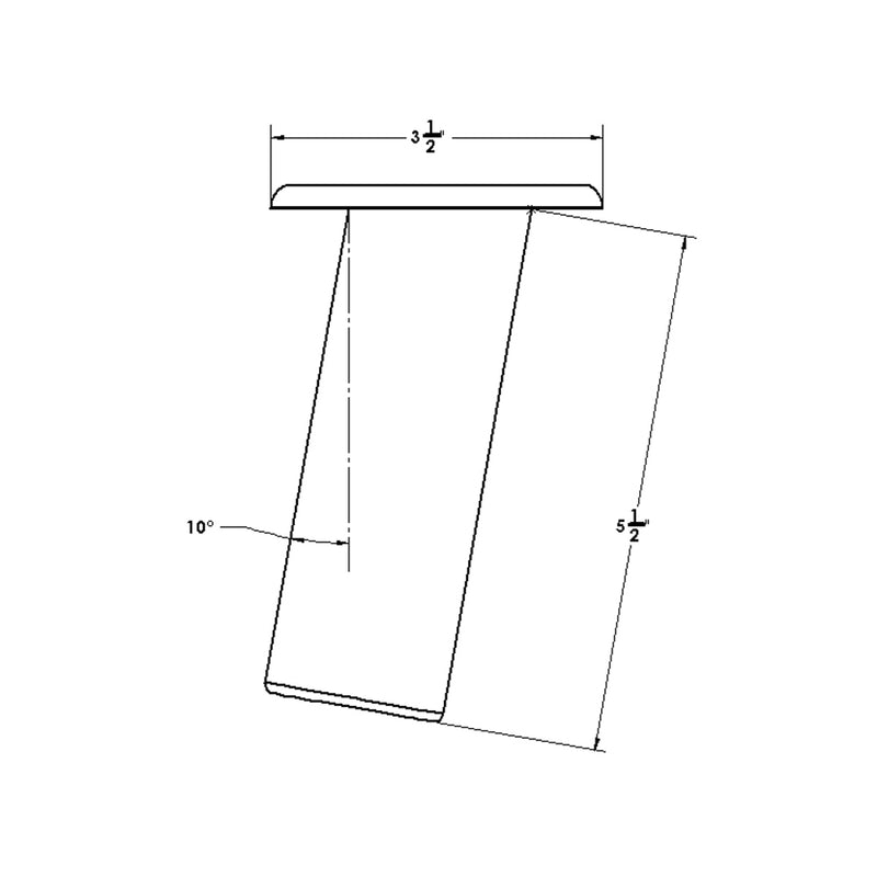 TACO Flush Mount Rod Holder 10 - Black Aluminum [F31-0702BXY] - Mealey Marine