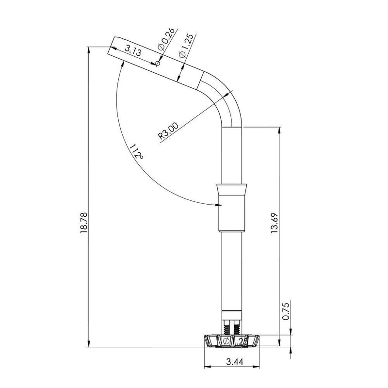 TACO ShadeFin Fixed Rod Holder Mount [T10-3000-5] - Mealey Marine