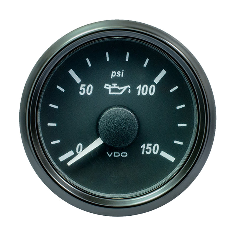 VDO SingleViu 52mm (2-1/16") Oil Pressure Gauge - 150 PSI - 0-180 Ohm [A2C3833300030] - Mealey Marine