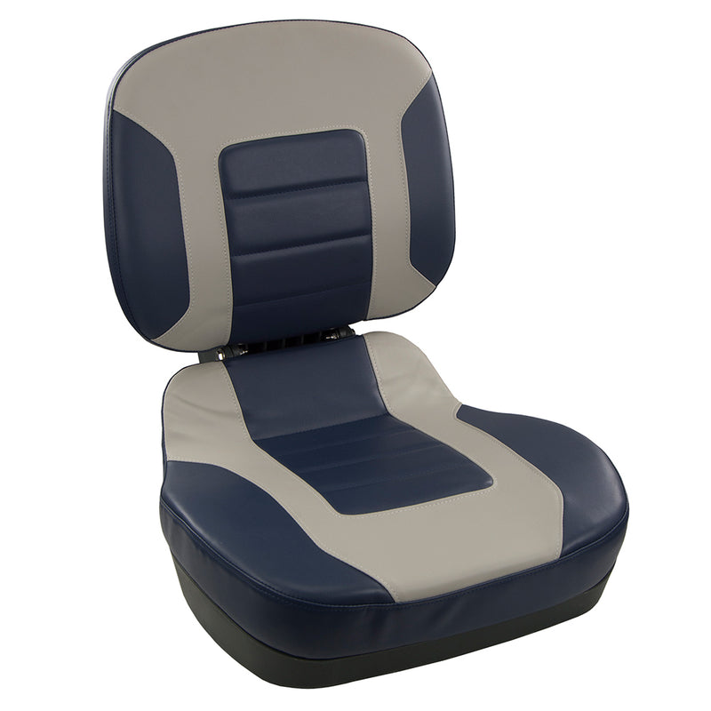 Springfield Fish Pro II Low Back Folding Seat - Navy/Grey [1041519] - Mealey Marine