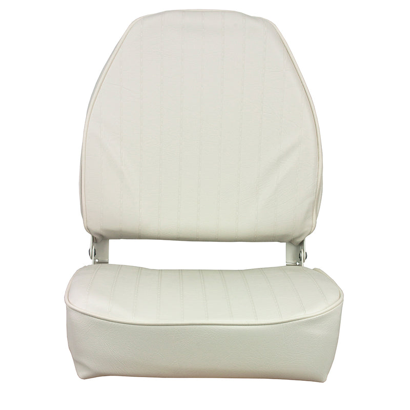 Springfield High Back Folding Seat - White [1040649] - Mealey Marine