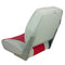 Springfield Economy Multi-Color Folding Seat - Grey/Red [1040655] - Mealey Marine