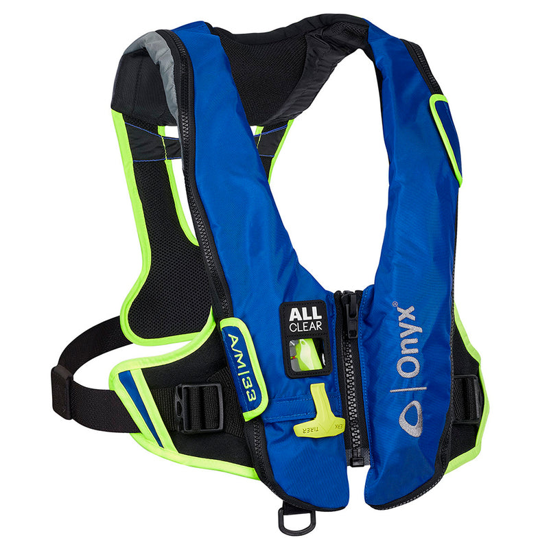 Onyx Impulse A/M-24 All Clear Auto/Manual Inflatable Life Jacket - Blue [132800-500-004-21] - Mealey Marine