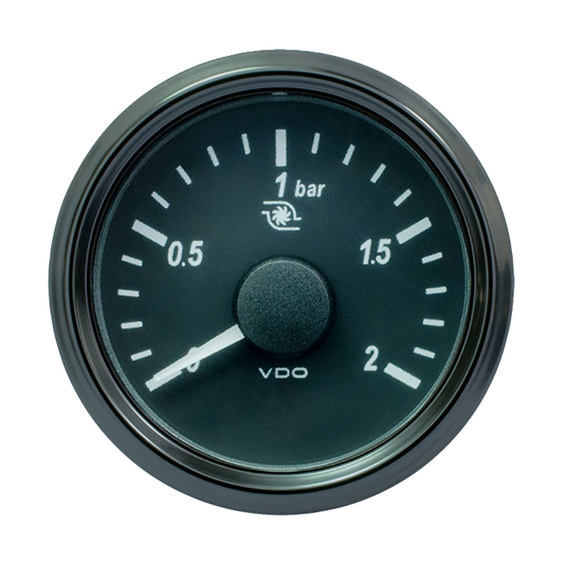 VDO SingleViu 52mm (2-1/16") Turbo Pressure Gauge - 2 Bar - 0-180 Ohm [A2C3833490030] - Mealey Marine