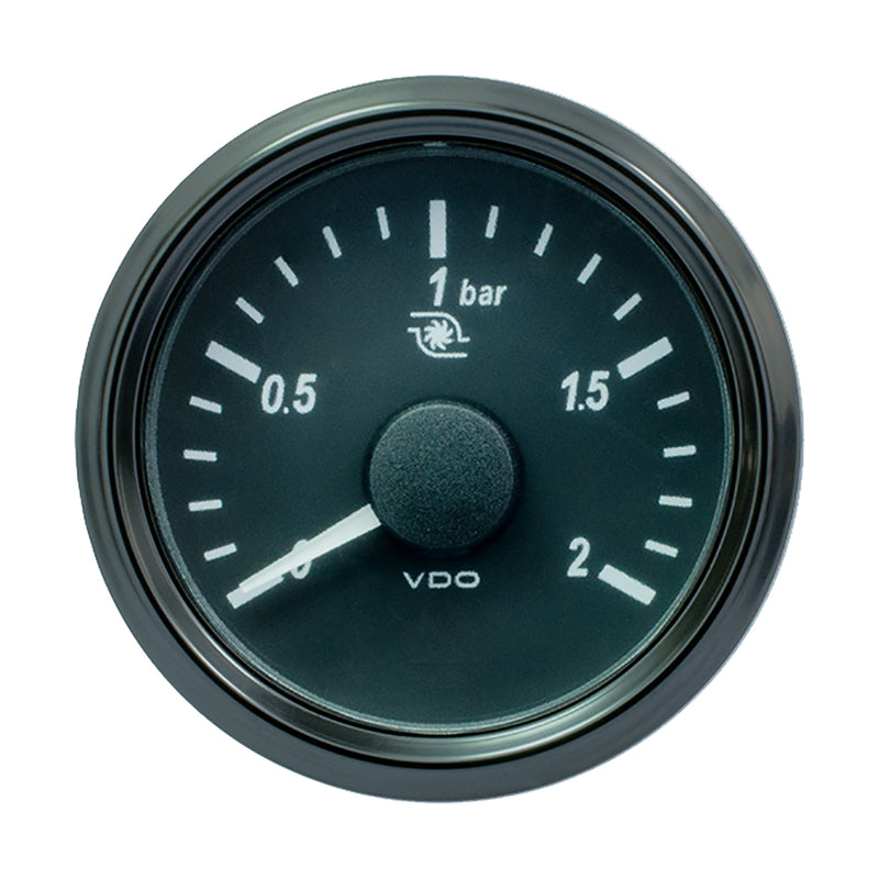 VDO SingleViu 52mm (2-1/16") Turbo Pressure Gauge - 60 PSI - 0-180 Ohm [A2C3833470030] - Mealey Marine