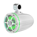 DS18 Hydro 8" Neodymium Marine Towers with Built-in Passive Radiator, 1" Driver  RGB LED Light - 550 Watts (Pair) - White [NXL-X8TPNEO/WH]