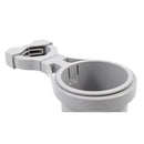 Camco Clamp-On Rail Mounted Cup Holder - Large for Up to 2" Rail - Grey [53092] - Mealey Marine