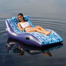 Aqua Leisure Ultra Cushioned Comfort Lounge Hawaiian Wave Print w/Adjustable Pillow [APL17014S2] - Mealey Marine