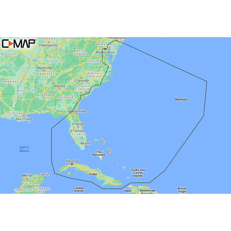 C-MAP M-NA-Y203-MS Chesapeake Bay to Bahamas REVEAL Coastal Chart [M-NA-Y203-MS] - Mealey Marine