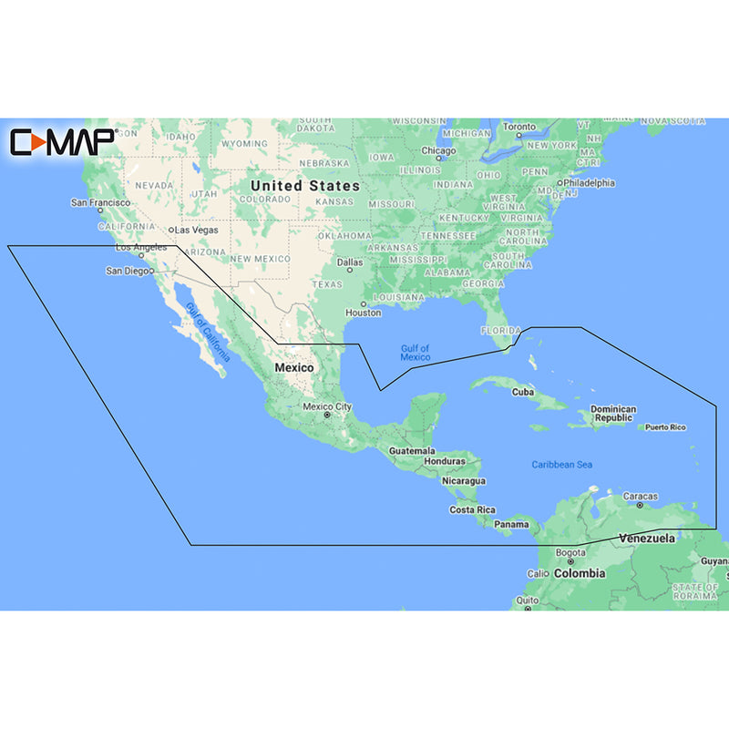 C-MAP M-NA-Y205-MS Central America  Caribbean REVEAL Coastal Chart [M-NA-Y205-MS] - Mealey Marine