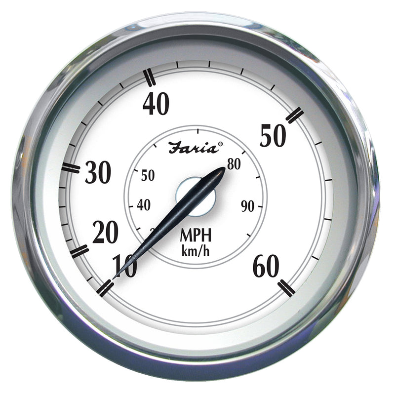 Faria Newport SS 4" Speedometer - 0 to 60 MPH [45010] - Mealey Marine