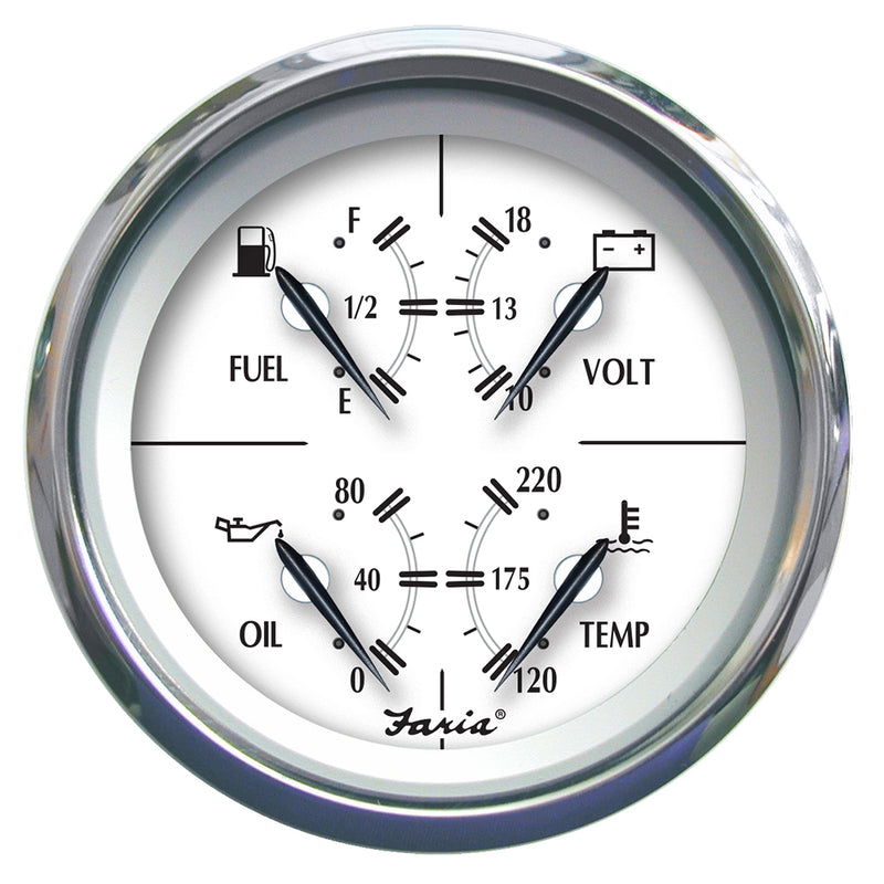 Faria Newport SS 4" Multifunction Gauge [45012] - Mealey Marine