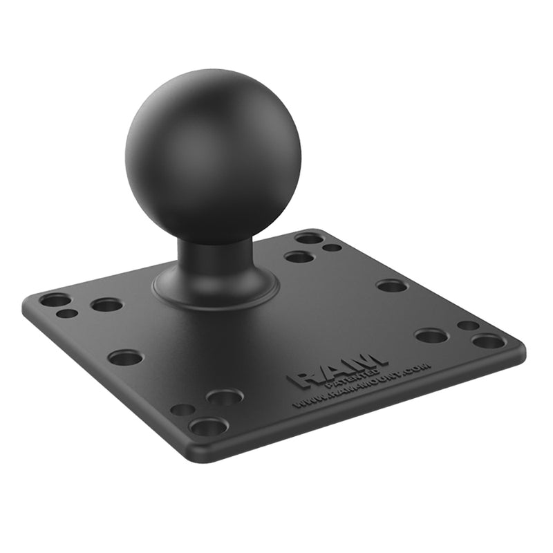 RAM Mount RAM Steel Reinforced 100x100mm VESA Plate w/Ball [RAM-D-246U-IN1] - Mealey Marine