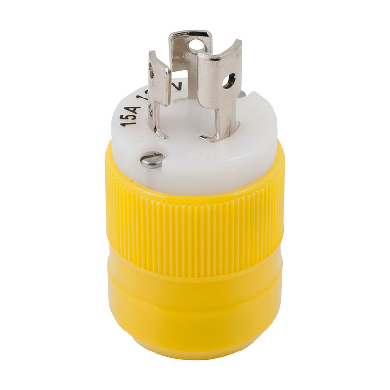 Marinco Locking Plug - 15A, 125V - Yellow [4721CR] - Mealey Marine