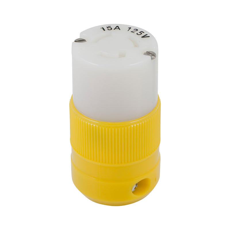 Marinco Locking Connector - 15A, 125V - Yellow [4731CR] - Mealey Marine