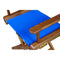 Whitecap Directors Chair w/Blue Seat Covers - Teak [60041] - Mealey Marine