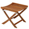 Whitecap Matching Foot Stool - Teak [60072] - Mealey Marine