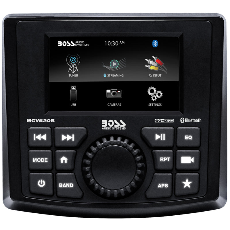 Boss Audio Marine Gauge Receiver - AM/FM/BT/USB/Rear Camera [MGV520B] - Mealey Marine