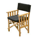 Whitecap Directors Chair II w/Black Cushion - Teak [61051] - Mealey Marine