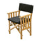 Whitecap Directors Chair II w/Black Cushion - Teak [61051] - Mealey Marine