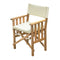 Whitecap Directors Chair II w/Cream Cushion - Teak [61053] - Mealey Marine