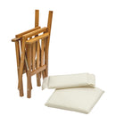 Whitecap Directors Chair II w/Cream Cushion - Teak [61053] - Mealey Marine