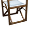 Whitecap Directors Chair w/White Batyline Fabric - Teak [63061] - Mealey Marine