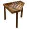 Whitecap Shower/Corner Stool - Teak [63106] - Mealey Marine