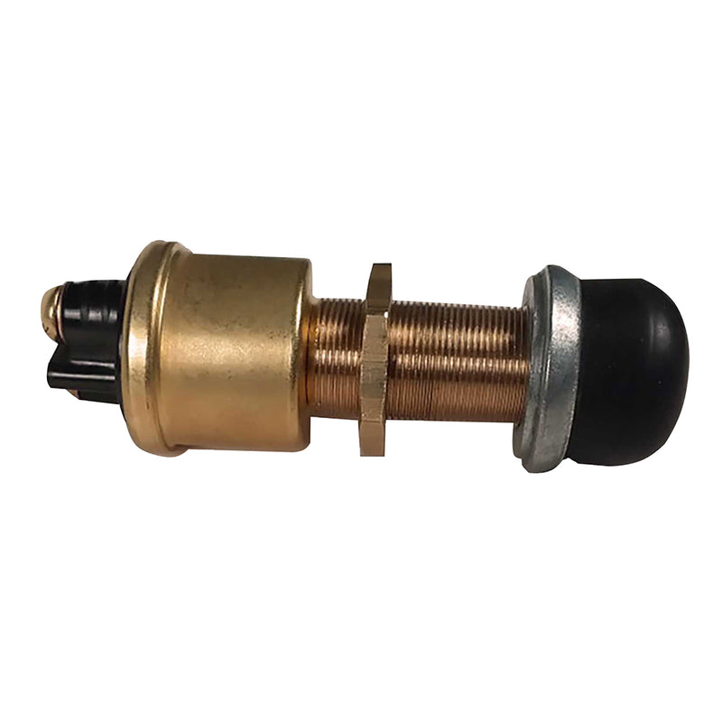 Raritan Heavy-Duty Push Button Switch - Brass [164000BR] - Mealey Marine