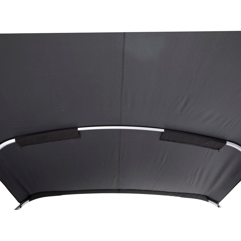 SureShade Power Bimini - Clear Anodized Frame - Black Fabric [2020000297] - Mealey Marine