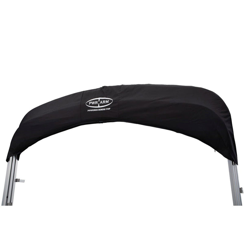 SureShade Power Bimini - Clear Anodized Frame - Black Fabric [2020000297] - Mealey Marine