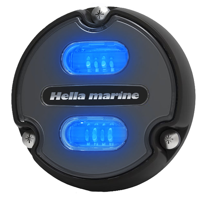 Hella Marine Apelo A1 Blue White Underwater Light - 1800 Lumens - Black Housing - Charcoal Lens [016145-001] - Mealey Marine