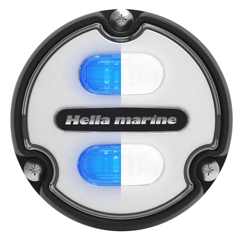 Hella Marine Apelo A1 Blue White Underwater Light - 1800 Lumens - Black Housing - White Lens [016145-011] - Mealey Marine