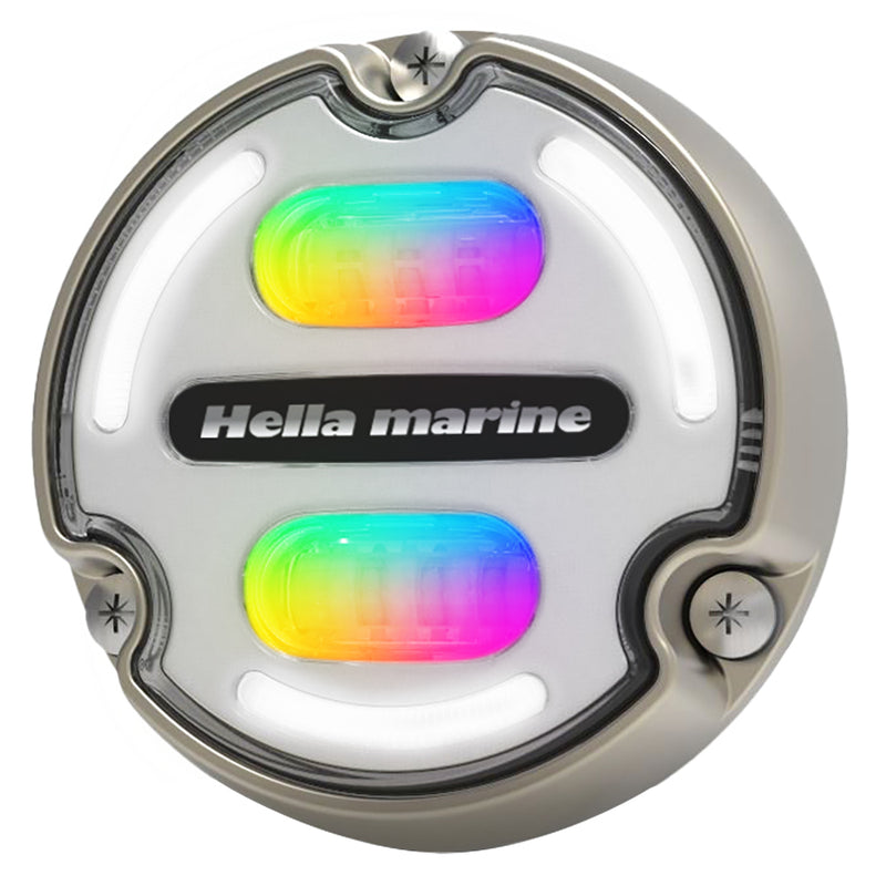 Hella Marine Apelo A2 RGB Underwater Light - 3000 Lumens - Bronze Housing - White Lens w/Edge Light [016148-101] - Mealey Marine