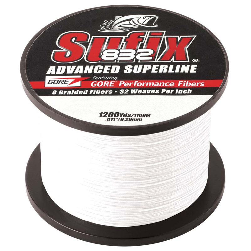 Sufix 832 Advanced Superline Braid - 10lb - Ghost - 1200 yds [660-310GH] - Mealey Marine