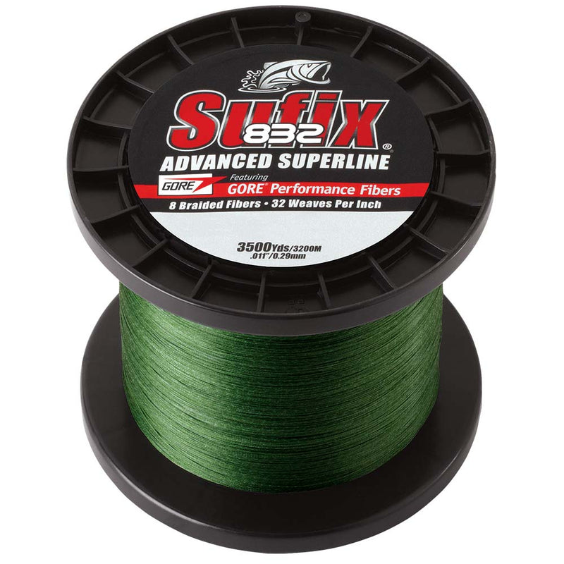 Sufix 832 Advanced Superline Braid - 20lb - Low-Vis Green - 3500 yds [660-420G] - Mealey Marine