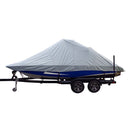 Carver Sun-DURA Specialty Boat Cover f/23.5 Inboard Tournament Ski Boats w/Wide Bow  Swim Platform - Grey [82123S-11] - Mealey Marine