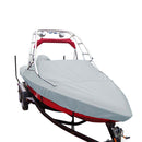 Carver Sun-DURA Specialty Boat Cover f/18.5 Sterndrive V-Hull Runabouts w/Tower - Grey [97118S-11] - Mealey Marine