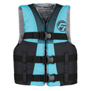 Full Throttle Teen Nylon Life Jacket - Aqua/Black [112200-505-010-22] - Mealey Marine