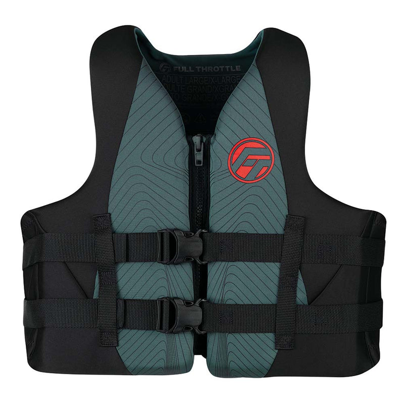 Full Throttle Adult Rapid-Dry Life Jacket - S/M - Grey/Black [142100-701-030-22] - Mealey Marine