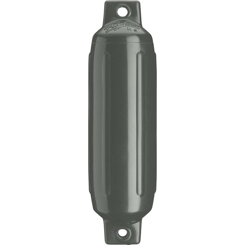 Polyform G-3 Twin Eye Fender 5.5" x 19" - Graphite [G-3-GRAPHITE] - Mealey Marine