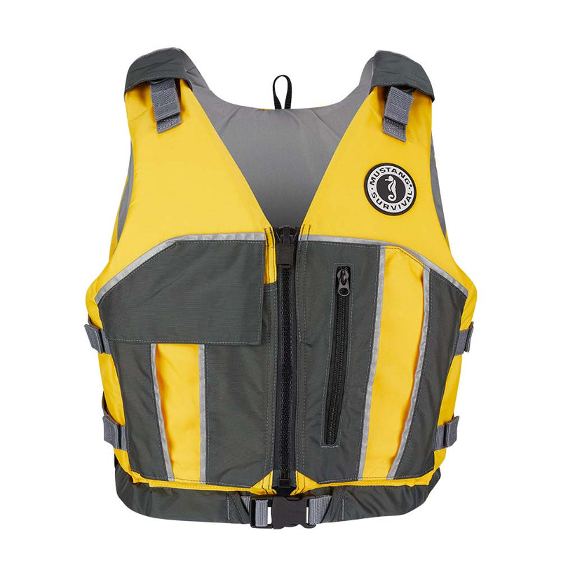 Mustang Reflex Foam Vest - Yellow/Grey - Medium/Large [MV7020-222-M/L-216]