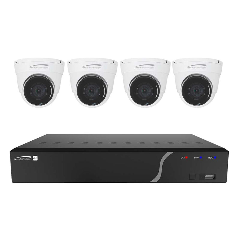 Speco 4 Channel NVR Kit w/4 Outdoor IR 5MP IP Cameras 2.8mm Fixed Lens, 1TB Kit NDAA [ZIPK4N1] - Mealey Marine